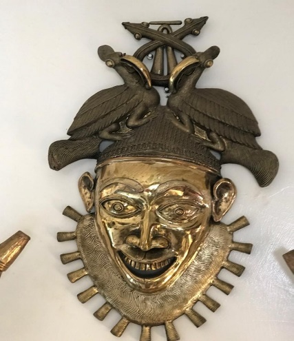 Masque Bamoun Tikar en bronze